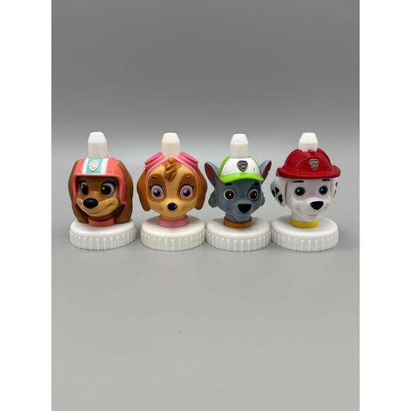 Good 2 Grow Juice Toppers Lids Paw Patrol Lot Of 4 - Picture 1 of 7